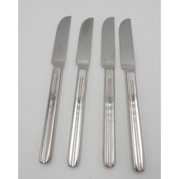Retroneu INFINITE Stainless Dinner Knives Serrated 18/8 Korea Glossy Flatware S4 - Picture 4 of 9